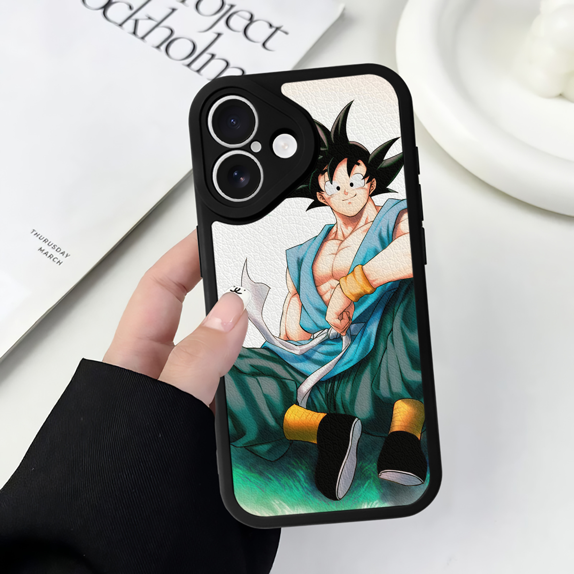 （画像用） ドラゴンボール DRAGON BALL 【iPhone 16シリーズ対応】シリコンスマホケース（レザー調） 材質：シリコン